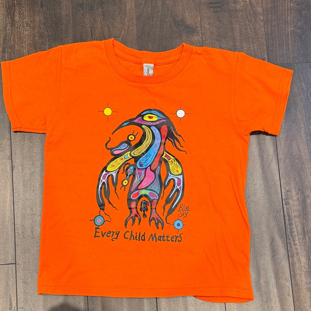 Gildan Vibrant Orange Kids Tee